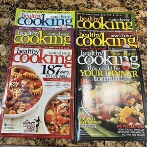Lot of Taste of Homes Healthy Cooking Recipe Magazines 2010 Back Issue Set Of 6